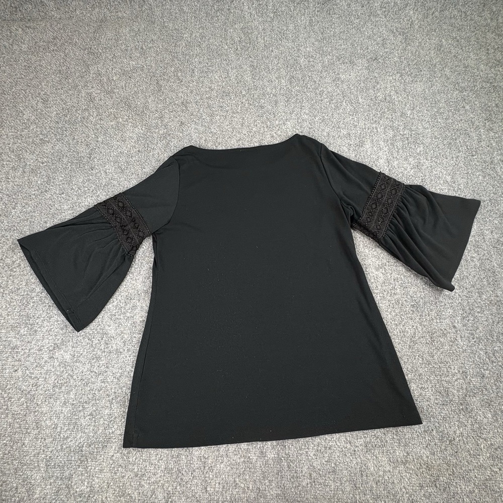 The Limited Top Womens S Black Bell Sleeve Lace Boho Whimsigoth Witchy Festival - Picture 10 of 12